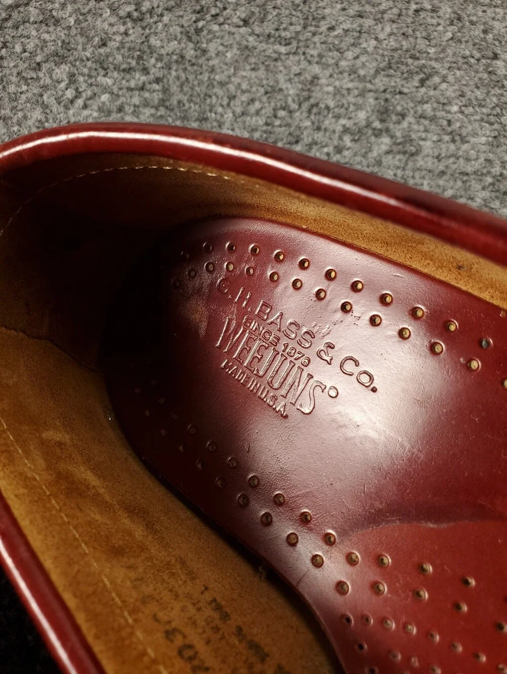 GH Bass Weejuns Penny Loafers Mens 11.5 Oxblood Burgundy Slip On Preppy Leather